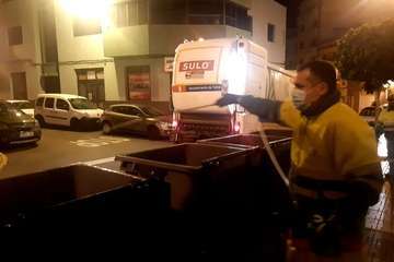 Telde duplica los servicios de limpieza y desinfección en el casco y barrios (Foto TA)